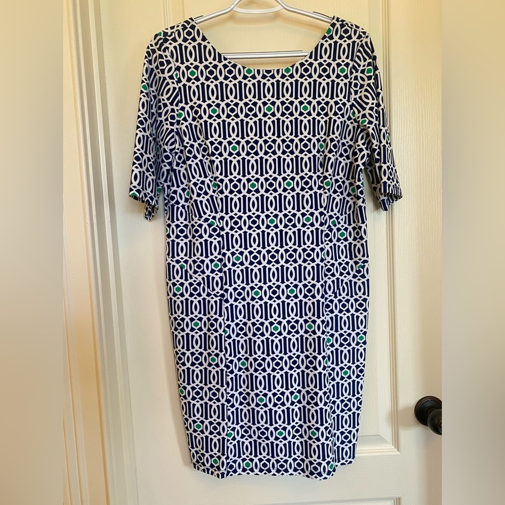 Jude Connally Bamboo Dot 3/4 Sleeve Dress NWT